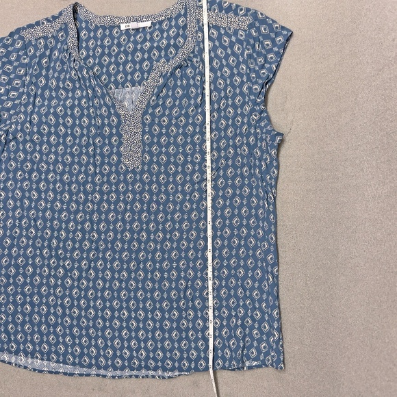 DR2 Womens XXL cap sleeve popover pullover shirt - Picture 7 of 7